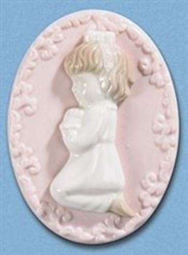 Praying Girl Crib Medal