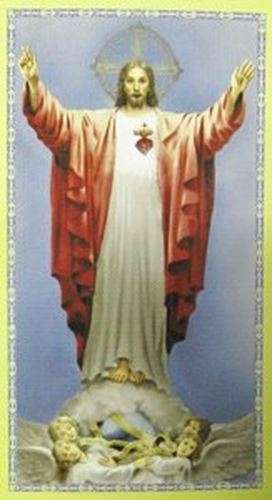 Sacred Heart Holy card