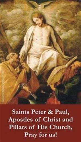 Saints Peter & Paul - holy prayer card