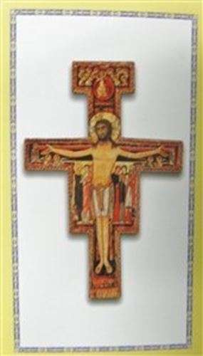 San Damiano Holy card