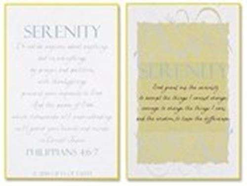 Serenity Prayer Card
