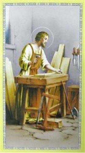 St Joseph Holy card