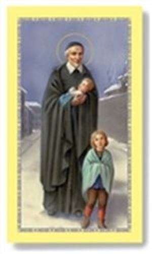 St Vincent de Paul Holy card