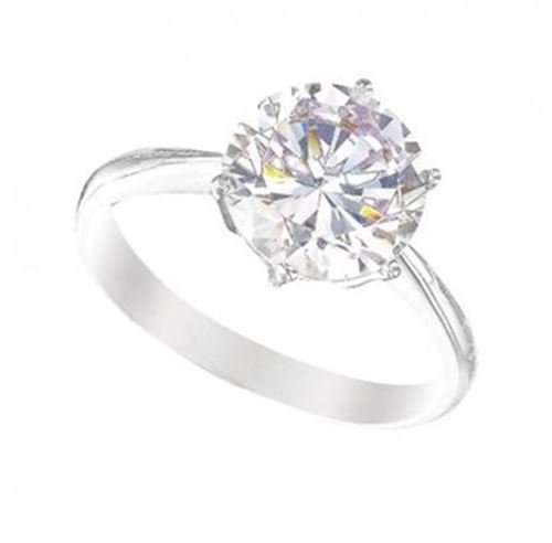 Sterling Silver Cubic Zirconia Ring