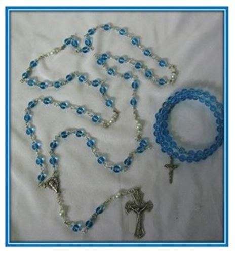 The Blue Rosary Set