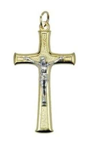 Two toned crucifix - 4.5cm