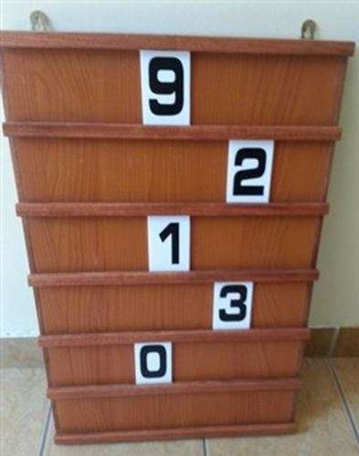 Wooden Hymn Board with numbers
