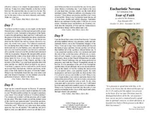 Eucharistic Novena