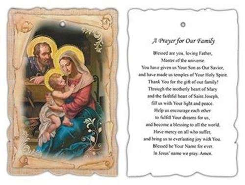14.5cm Holy Family Wall Plaque
