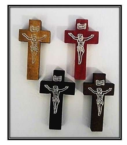 4cm Assorted Wooden Crucifix