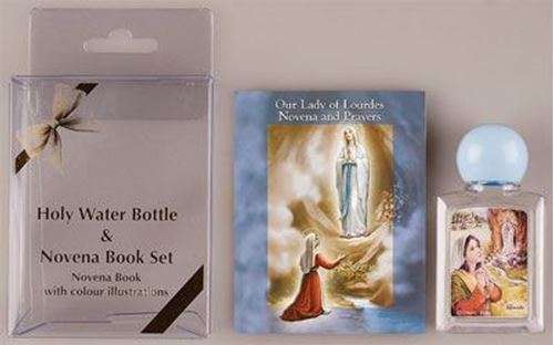 Lourdes Holy Water Bottle and Novena & Prayers Gift Set