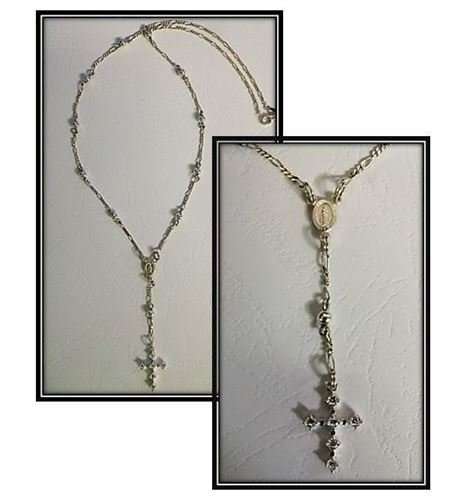 Sterling silver One decade Necklace Rosary