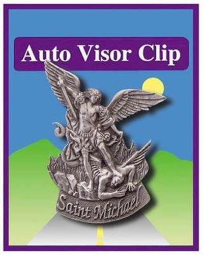 St Michael the Archangel Auto Visor Clip