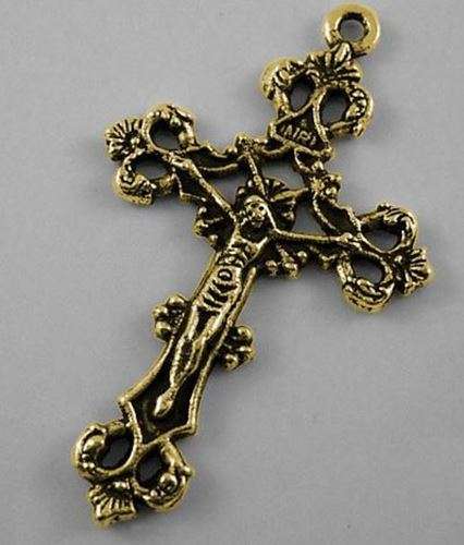 4cm Gold Loretta Crucifix