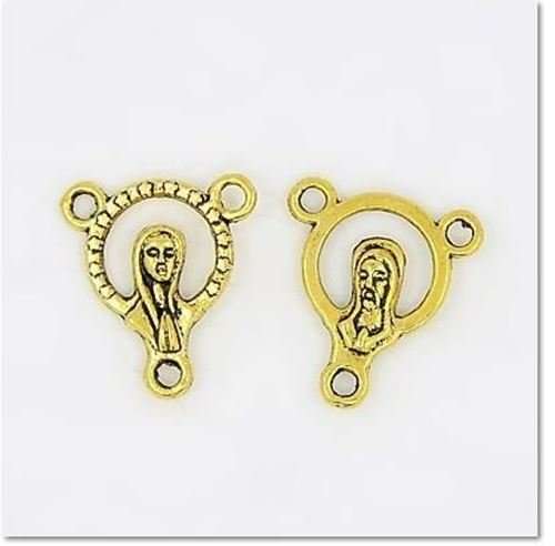 Our Lady with golden halo - 1.8cm