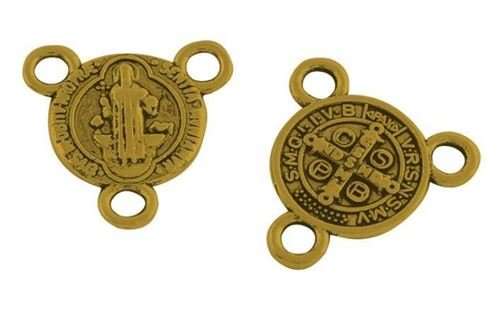 12mm St Benedict Golden Center piece