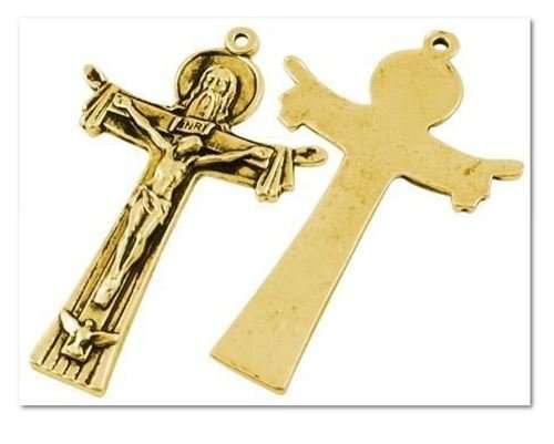 5.5cm Trinty Crucifix in gold