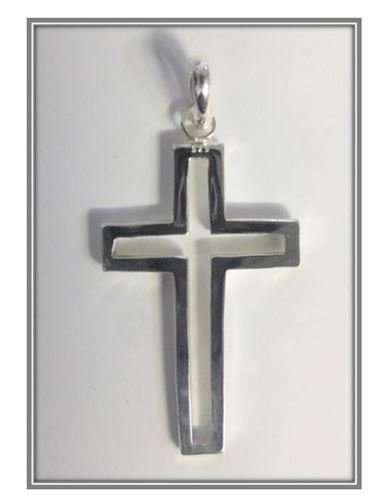 Sterling Silver - 3.5cm Cut out Cross