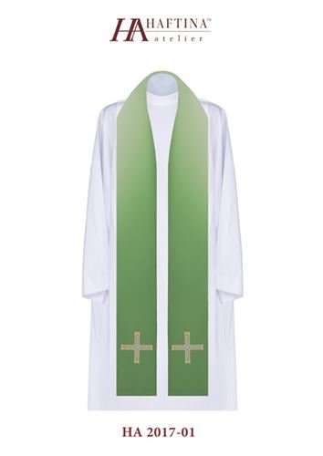 Gold Cross with shades Stole in all Liturgical Colours