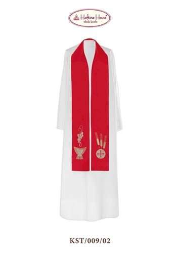 Chalice, Grapes & Wheat  -  Stole in all Liturgical Colours