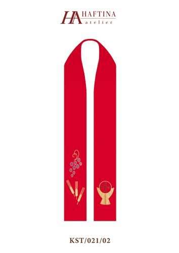 Grapes, Vines & Chalice - Stole in all Liturgical Colours