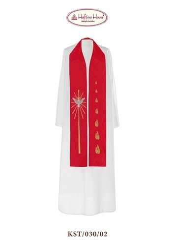 Dove in Sun Cross & Tounges of Fire -  Stole in all Liturgical Colours