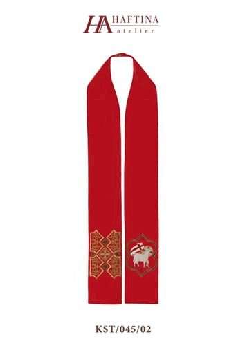 Ornate Scroll with Lamb -  Stole in all Liturgical Colours