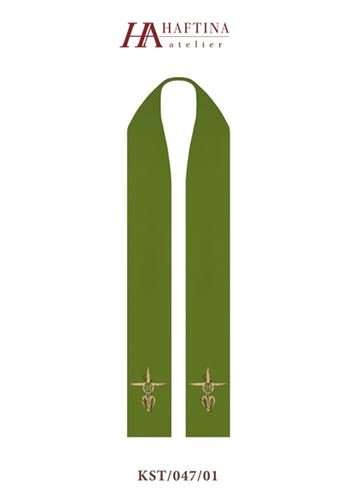 IHS in Cross with Wheat -  Stole in all Liturgical Colours