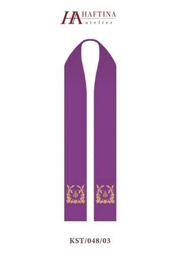 JHS, Wheat & Vines -  Stole in all Liturgical Colours