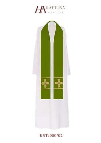 Ornate Golden Cross  -  Stole in all Liturgical Colours