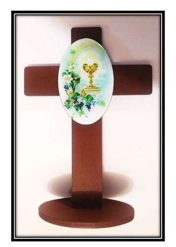 First Holy Communion - Chalice with vines Standing Gift Cross