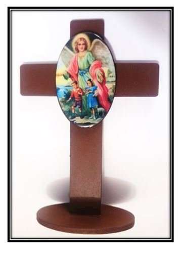 Guardian Angel Standing Cross