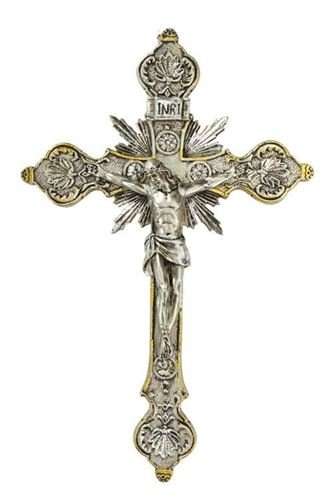 26cm Two Tone Ornate Ornate Crucifix