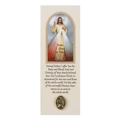 Divine Mercy Lapel Pin with Bookmark/Prayer Card