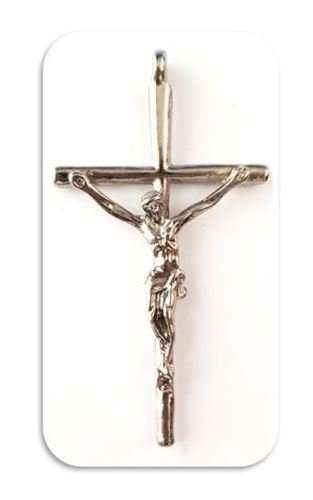 5.5cm Traditional Crucifix in silver