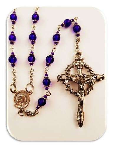 Stations of the Cross -  Purple with Metal Crucifix's - Limited Edition