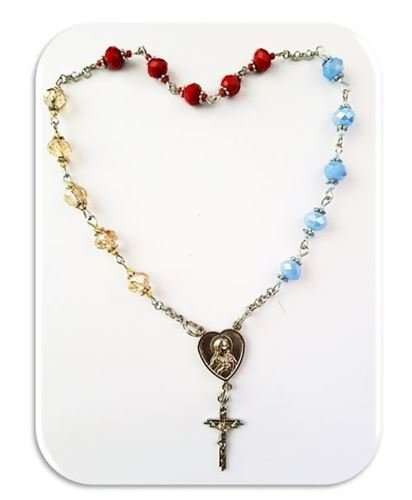 Chaplet Prayer for the Immaculate Heart of Mary - In Silver - Limited Edition