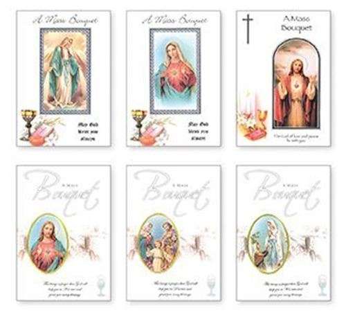 Mass Bouquet Greeting Blessing Card