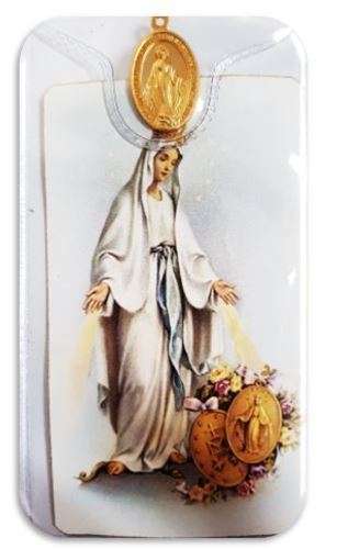 Miraculous Medal Medal with Prayer Card