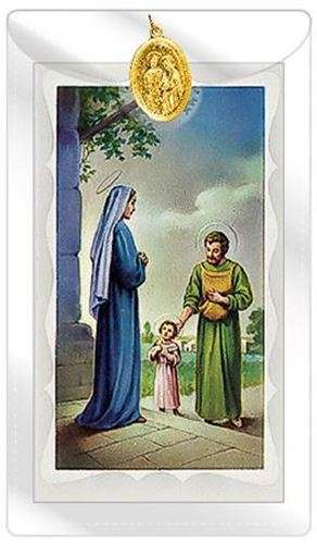 Holy Family Medal with Prayer Card
