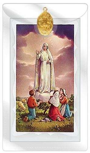 Fatima Medal with Prayer Card