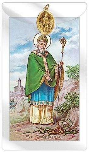 St Patrick Medal with Prayer Card