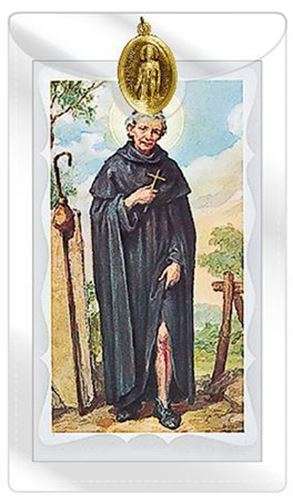 St Peregrine  Medal with Prayer Card