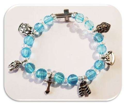 Full Armour of God - Blue faceted acrylic