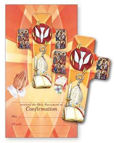 13cm Wooden  Confirmation Cross with Certificate