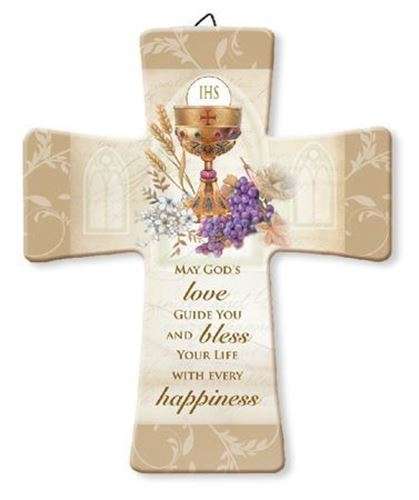 First Holy Communion Porcelain Cross - Gift boxed