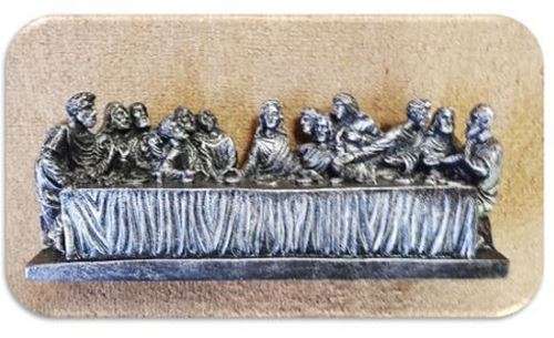 23cm Last Supper in  Silver