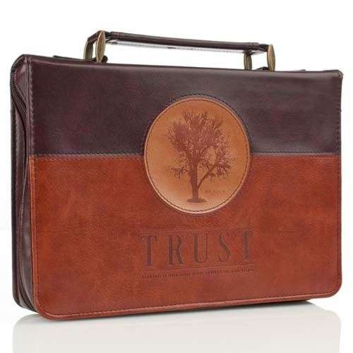 Lux Leather Bible Bag - Trust - Blessed is the Man who Trusts the Lord