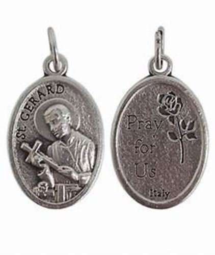 Sterling silver St Gerard Majella Pendant - Patron Saint of Pregnant women