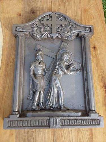 15 Stations of the Cross - Hand Carved Resin - 61 x 42 x 6cm